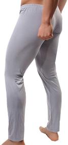 img 2 attached to 👖 YOOBNG Lightweight Men's Bottoms for Sleep & Lounge - Breathable Sleepwear Clothing