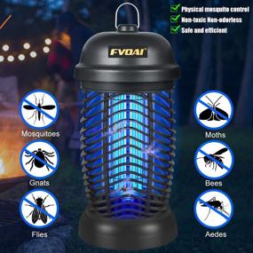 img 3 attached to 🪰 FVOAI Bug Zapper Outdoor: Powerful Electronic Mosquito & Fly Zapper for Indoor and Outdoor Use