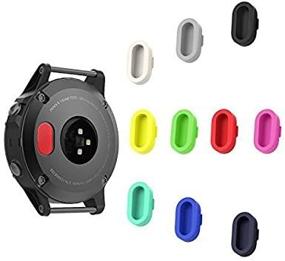 img 2 attached to 10-Pack Dust Plugs для Garmin Fenix 5/5S/5X Plus/6S/6/6X - Защита разъема зарядки - Силиконовые антипыльные заглушки для Garmin Fenix 5S/5/5X, Vivoactive 3, Vivosport, Forerunner 935/45/45S/245/945