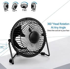 img 3 attached to Stay Cool Anywhere with MerLerner Portable Cooling 360°Rotation Powered