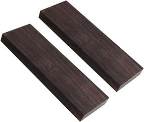 img 3 attached to 🎵 Tzong Set of 2 Black Ebony Wood Timber Handle Plates for DIY Music Instruments Tools - 3/8"x1.5"x5