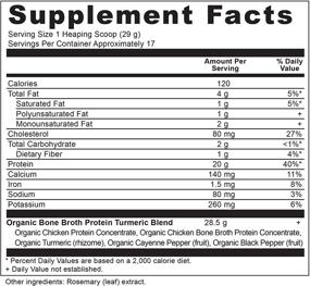 img 3 attached to 🍲 Органический порошок белкового бульона Ancient Nutrition с куркумой - дружелюбный к кишечнику и палеодиетический | 17 порций