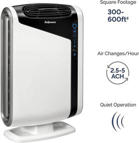 img 3 attached to 🌬️ Fellowes AeraMax 300 Large Room Air Purifier - Advanced Mold, Odor, Dust, Smoke, Allergen, and Germ Eliminator with True HEPA Filter and 4-Stage Purification, White
