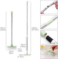 🧽 landhope long handle scrub brush: rotatable head, adjustable poles, cleaning brush for bathroom, kitchen, and more! logo