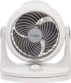 img 4 attached to 🌬️ IRIS USA, Inc. PCF-HD18U WOOZOO Oscillating Circulator Fan - 7" Blade, White: Powerful and Efficient Cooling Solution