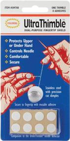 img 1 attached to 🧵 Colonial Needle Ultra Thimble 8 Pack SM700 (3-Pack) - Ultimate Protection for Sewing Enthusiasts!