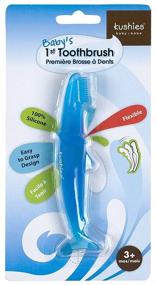 img 1 attached to Blue Kushies Flexible Training Toothbrush: 1% Silicone, Latex Free - Ideal for Infant Oral Care