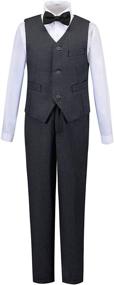 img 2 attached to Stylish Christmas Toddler Suits Dress with Bowtie – Boys' Clothing in Suits & Sport Coats