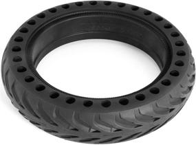 img 2 attached to 🛴 XPRIT 8.5" Solid Rubber Tire Replacement for Electric Scooter - Honeycomb Style | Fit Mi m365 / gotrax gxl V2