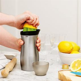 img 2 attached to Tovolo Stainless Steel Cocktail Shaker with Integrated Citrus Reamer &amp; Strainer