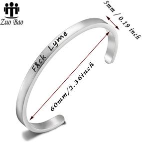 img 3 attached to Zuo Bao Bracelet: Trendy Invisible Awareness Girls' Jewelry for a Fashionable Statement