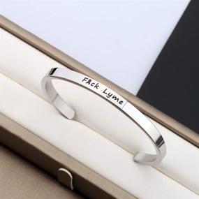 img 1 attached to Zuo Bao Bracelet: Trendy Invisible Awareness Girls' Jewelry for a Fashionable Statement