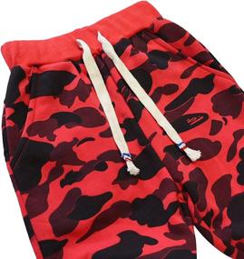 img 2 attached to KISBINI Cotton Camouflage Sweatpants Children Boys' Clothing : Pants