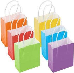 img 3 attached to 🎁 30 Pack Rainbow X-Small Mini Gift Bags with Handle – Assorted Colors for Party Favors