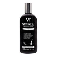 🌱 watermans grow me hair growth shampoo, made in the uk - sulphate free, vegan, with caffeine, biotin, argan oil, allantoin, rosemary. enhances hair growth, addresses hair loss, boosts hair density for people of all races. logo