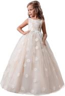 👸 stylish ttyaovo embroidered wedding birthday princess girls' clothing and dresses - perfect for special occasions! logo