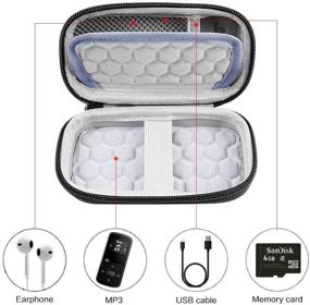 img 3 attached to 📱 SOULCKER/G.G.Martinsen/Grtdhx/iPod Nano/Sandisk Music Player/Sony NW-A45 /B Walkman Case - MP3 & MP4 Player Cover with Bluetooth. Accommodates Earbuds, USB Cable, Memory Card and Other Music Players