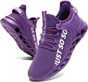 img 4 attached to Effortless Performance: Tvtaop Lightweight Women's Athletic Running Sneakers