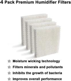 img 3 attached to 🔍 Humidifier Filter Replacement for Honeywell HEV615 & HEV620 (4 Pack) | Compatible with HFT600 Filter | By Lxiyu