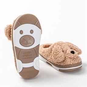 img 1 attached to Csfry Warm Plush Animal Slippers for Boys and Girls - Perfect for Winter Indoor Household Comfort