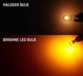 img 2 attached to BRISHINE 300LM Canbus Error Free Amber Yellow LED Bulbs for 194 168 2825 192 W5W T10 🔆 - Extremely Bright 9-SMD 2835 Chipsets for Side Marker Turn Signal Blinker Map Door Parking Lights (Pack of 4)