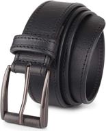 👞 versatile men's casual grain leather roller buckle belt accessories logo