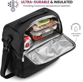 img 2 attached to 8-Piece Insulated Lunch Box Set with Glass Food Containers and Ice Pack – Ideal Lunch Bag for Women and Men at Office Work