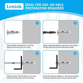 img 1 attached to 🔩 Lenink Drywall Anchors: Ultimate Solution for Easy Mounting