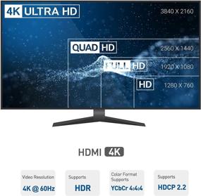 img 1 attached to 🔌 Кабельные вопросы 4K 60 Гц HDMI Extender Баланс с HDMI 2.0 и HDR - Настенный монтаж 4K HDMI через Ethernet Extender до 164 футов - Поддержка локального монитора с циклическим выводом: Оптимальное решение для HDMI-расширения