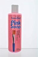 🌸 optimized brush cleaner 8 fl oz - pink soap for speedball brushes logo