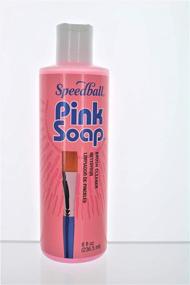 img 4 attached to 🌸 Optimized Brush Cleaner 8 fl oz - Pink Soap for Speedball Brushes