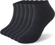 🧦 spst soft bamboo socks: comfy ankle length cushioned mesh, moisture wicking low cut socks for women and men - perfect for casual running and hiking logo