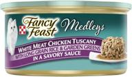 🐱 fancy feast elegant medleys: white meat chicken tuscany cat food - 3 oz cans, pack of 12 logo