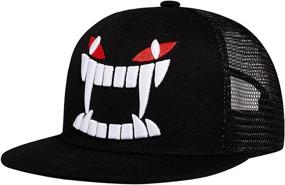 img 4 attached to Quanhaigou Skeleton Trucker Adjustable Snapback Sports & Fitness