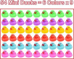 img 3 attached to 54 Pack Colorful Duckies Birthday Supplies