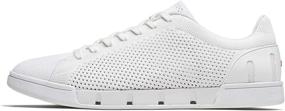 img 2 attached to SWIMS Breeze Tennis Sneakers: Stylish White Men's Shoes for Active Performance