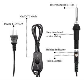 img 2 attached to TOUGS Soldering Iron: 🔥 Achieve Precision with Adjustable Temperature Control