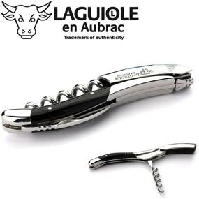 img 3 attached to 🍷 Laguiole En Aubrac Sommelier Corkscrew with Buffalo Horn Handle - Wine Opener, Foil Cutter, and Bottle Opener