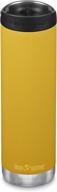 🏺 klean kanteen tkwide 20oz (w/café cap) - marigold: durable and stylish reusable bottle for on-the-go convenience logo