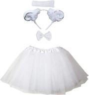 adorable kirei sui costume: graceful white sheep design logo