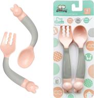 🍽️ fun and functional kids' feeding training tableware: assorted flatware at home store logo
