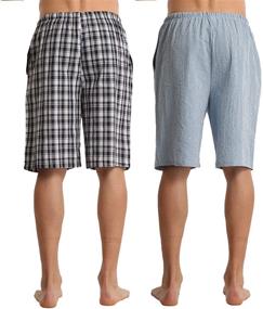 img 3 attached to Cotton Pajama Shorts Drawstring Pockets