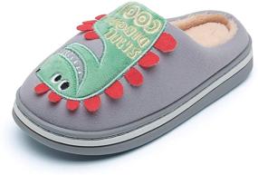 img 4 attached to 🦖 Dinosaur Memory Outdoor Boys' Slippers Cartoon Shoes