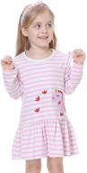 vaschy girls' clothing: unicorn pattern dresses for toddlers logo