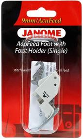 img 1 attached to 🔧 Enhanced AcuFeed Foot with Foot Holder (Single) for 9mm Sewing Machines