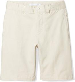 img 4 attached to Boys' Clothing: Amazon Essentials Front Uniform Chino Shorts