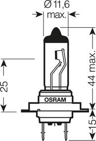 img 1 attached to 💡 2 автомобильных лампы H7 Osram - произведено в Германии - 64210