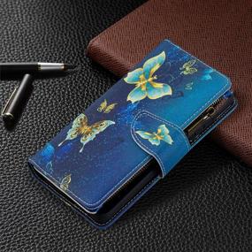 img 1 attached to Samsung Galaxy S21 5G Case: Premium PU Leather 📱 Wallet Case with Kickstand, Card Slots, Wrist Strap - Dark Blue