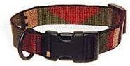 img 3 attached to 🐶 1-Inch Rasta Adjustable Nylon Dog Collar by Bison Pet