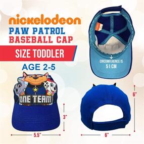 img 1 attached to 🧢 Nickelodeon Little Patrol Baseball Boys' Hats & Caps Accessories: Toddler Essentials!